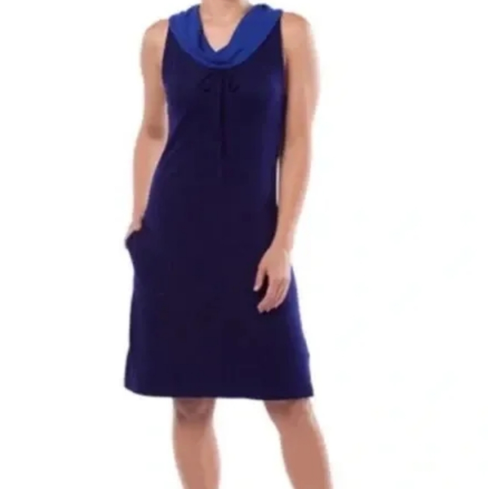 Kuhl Dresses Vega Cowl Neck Sleeveless Reversible Dress